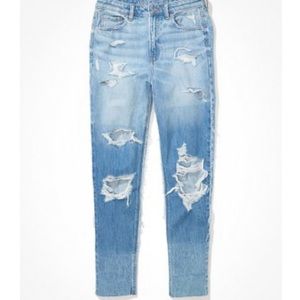 American Eagle ripped mom jeans